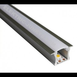 10m Indirect Lighting aluminum LED profile U LED strip 25mm x 15mm , Channels, Lighting Extrusions LED Floor Tiling 